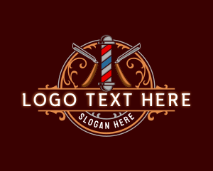 Barber Razor Grooming logo