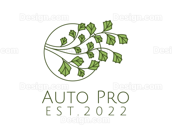 Leaf Gardening Plant Logo