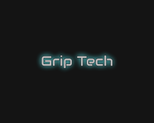 Futuristic Glowing Tech logo design