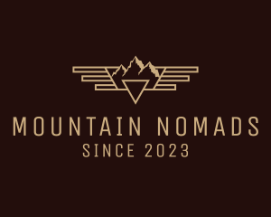 Mountain Wings Trekking  logo design