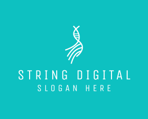 Science DNA String  logo design