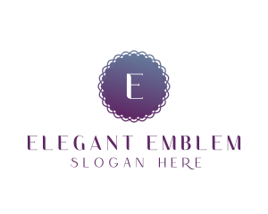 Gradient Purple Circle logo design