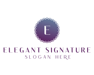 Gradient Purple Circle logo design