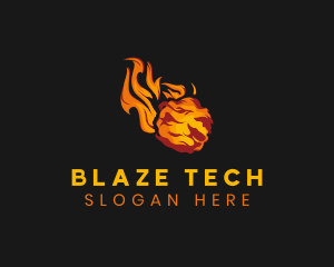 Abstract Blazing Flame logo