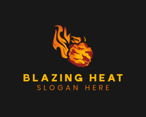 Abstract Blazing Flame logo design