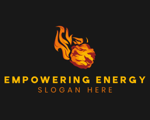 Abstract Blazing Flame logo design