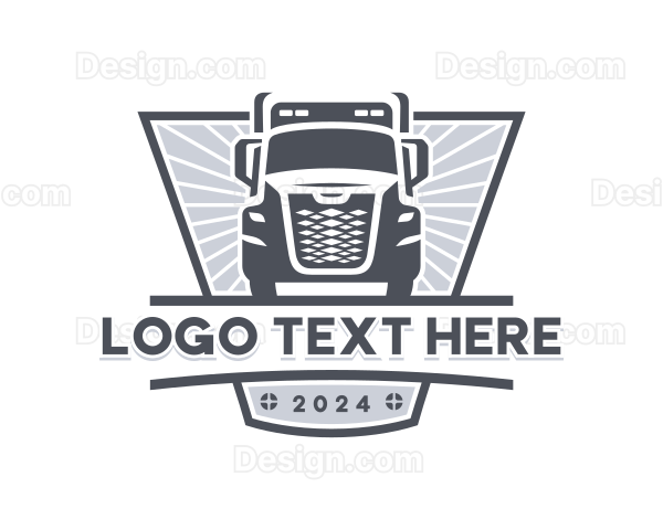 Logistics Trailer Truck Logo