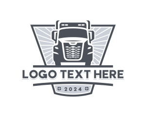 Logistics Trailer Truck logo