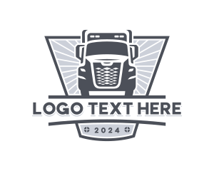 Logistics Trailer Truck Logo