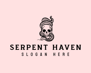 Dead Skull Serpent logo design