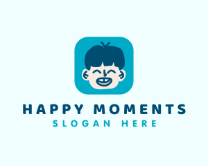 Happy Kid Boy logo design