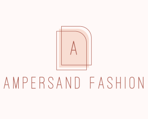 Nude Fashion Feminine Frame  logo design