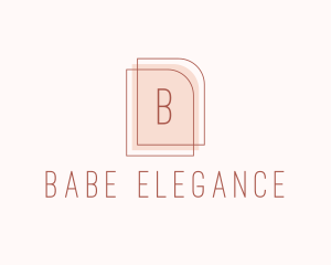 Nude Fashion Feminine Frame  logo design