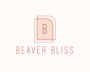 Nude Fashion Feminine Frame  logo design