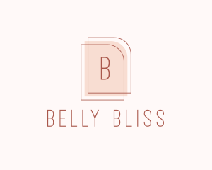 Nude Fashion Feminine Frame  logo design