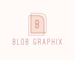 Nude Fashion Feminine Frame  logo design