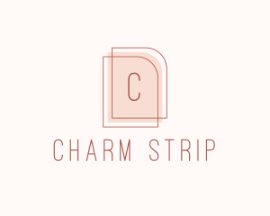 Nude Fashion Feminine Frame  logo design