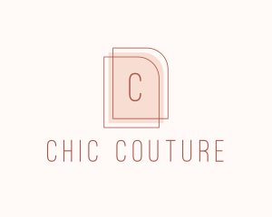 Nude Fashion Feminine Frame  logo design