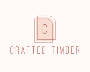 Nude Fashion Feminine Frame  logo design