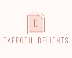 Nude Fashion Feminine Frame  logo design