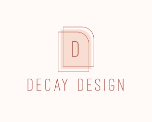 Nude Fashion Feminine Frame  logo design