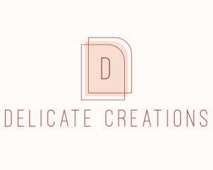 Nude Fashion Feminine Frame  logo design