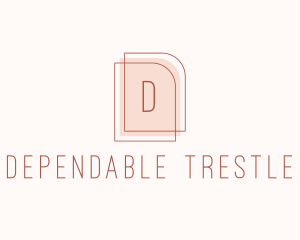 Nude Fashion Feminine Frame  logo design