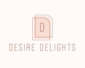 Nude Fashion Feminine Frame  logo design