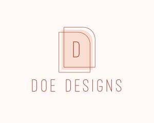 Nude Fashion Feminine Frame  logo design