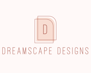 Nude Fashion Feminine Frame  logo design