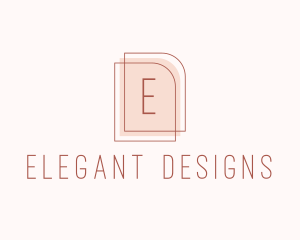 Nude Fashion Feminine Frame  logo design