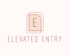 Nude Fashion Feminine Frame  logo design