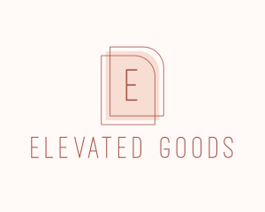 Nude Fashion Feminine Frame  logo design