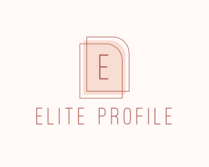 Nude Fashion Feminine Frame  logo design