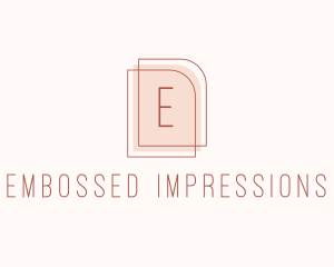 Nude Fashion Feminine Frame  logo design