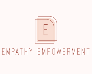 Nude Fashion Feminine Frame  logo design