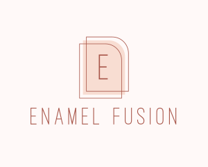 Nude Fashion Feminine Frame  logo design