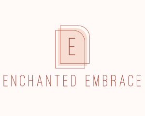 Nude Fashion Feminine Frame  logo design