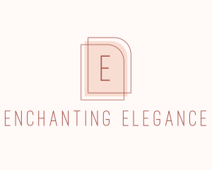 Nude Fashion Feminine Frame  logo design