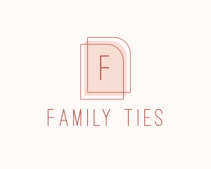 Nude Fashion Feminine Frame  logo design