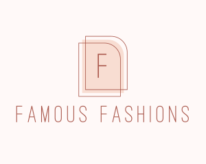 Nude Fashion Feminine Frame  logo design