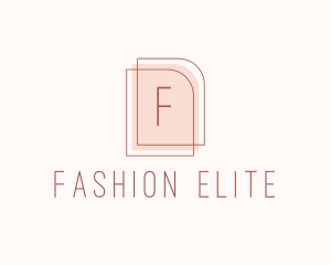 Nude Fashion Feminine Frame  logo design