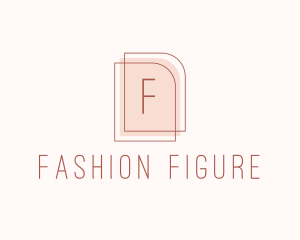 Nude Fashion Feminine Frame  logo design