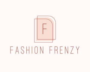 Nude Fashion Feminine Frame  logo design