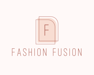 Nude Fashion Feminine Frame  logo design