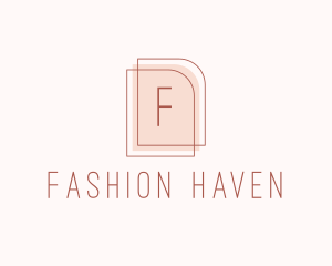 Nude Fashion Feminine Frame  logo design