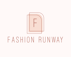 Nude Fashion Feminine Frame  logo design