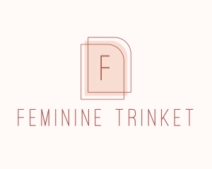 Nude Fashion Feminine Frame  logo design