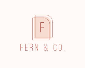 Nude Fashion Feminine Frame  logo design