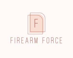 Nude Fashion Feminine Frame  logo design